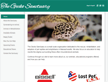 Tablet Screenshot of geckosanctuary.org